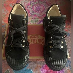 Vans womens Black Canvas Sneakers